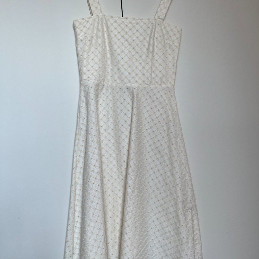 Gioia Bini Lucinda Embroidered White Dress